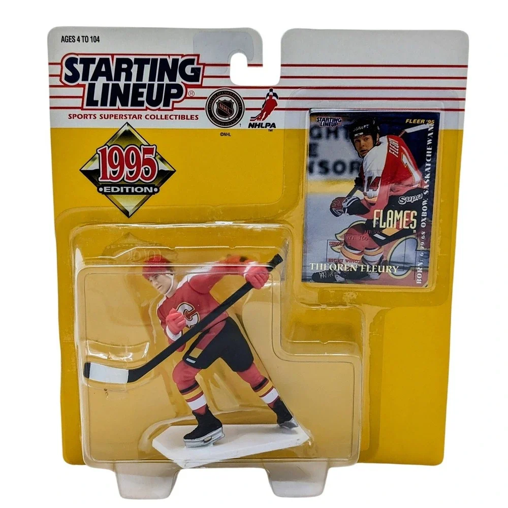 1995 Starting Lineup Theoren Fluery Calgary Flames Hockey Figure